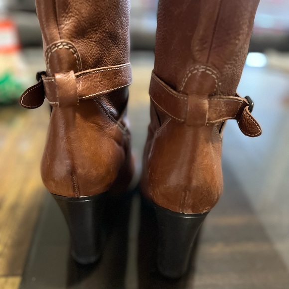 J Crew Women’s Leather Mid Calf Heels Boots. Size 8.5 - Picture 6 of 13